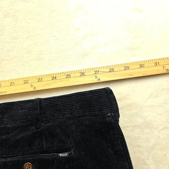 Polo Ralph Lauren Corduroy Pants Mens 58B 56x29 Big Tall Blue Cotton Classic Fit